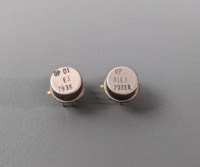 (2) ICs PMI OP01EJ OP AMP Foto 1 de 3