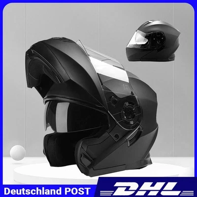 HAS 1x Helm Neu Rollerhelm M/L/XL Integralhelm Motorradhelm Universal Klapphelm