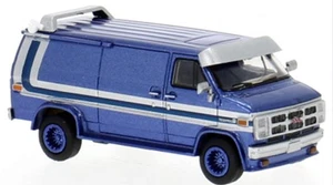 Brekina 1983 GMC Vandura Custom Van - Metallic Blue 1/87 HO Scale #18253 - Picture 1 of 1