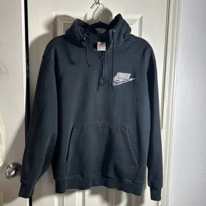 Supreme Nike Half Zip Hooded Sweatshirt Hoodie - Snakeskin, Black, Medium M - Picture 1 of 7