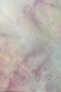 Hand Dyed Cross Stitch Fabric 14 ct. Aida 20”x 27”, “Cosmos” - Picture 1 of 3