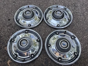 Vtg 1960s 1970s Gm Chevy Truck Hubcap Full Wheel Rim GMC Dog Dish Set - Bild 1 von 20