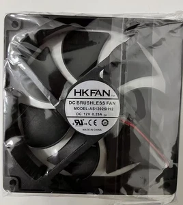 NEW HKFAN 12025 AS12025H12 DC12V 0.25A chassis power supply silent fan 12CM - Picture 1 of 3