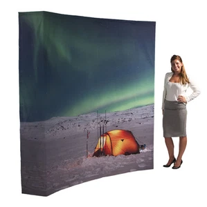 Popup Tessuto Dritto Esposizione Display -324cm PersonalizzatoStampato a Tuo Disegno - Foto 1 di 12