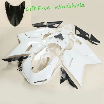 Kit de carrocería de carenado ABS sin pintar apto para Ducati 848 1098 1198 2007-2012 11 Foto 1 de 4