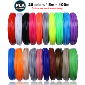 50/100M 10/20 Colores 1.75mm PLA 3D Pluma Impresora Filamento Recarga Filamento Impresión Filamento - Imagen 1 de 15