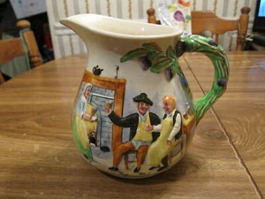 VINTAGE CROWN DEVON SINGING EARTHENWARE PITCHER-PLAYS AULD LANG SYNE NO 804875 - Picture 1 of 6