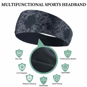 Multi Sport Headbands Headscarf For Yoga Running Travel Athletic Fitness Elastic - Picture 1 of 6