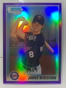 James Beresford 2010 Bowman Chrome Prospects refractor púrpura #BCP76 #d/999 - Imagen 1 de 2