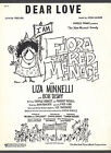Partition musicale Liza Minnelli "FLORA LA MENACE ROUGE" John Kander & Fred Ebb 1965