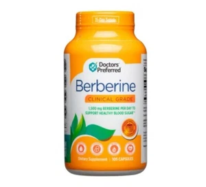 Doctor's Preferred Berberine 1,500mg Dietary Supplement, 105 Capsules Exp 8/25 - Picture 1 of 5