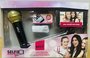 Nuovo Microfono Intempo Selfie Singalong Stick, Nero, Musica, Canto. Nuovo, imballato - Foto 1 di 12
