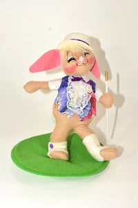 Annalee Easter Parade Junge Hase 8 Zoll Hase Frühling Puppe mit Etikett 1995 - Bild 1 von 6