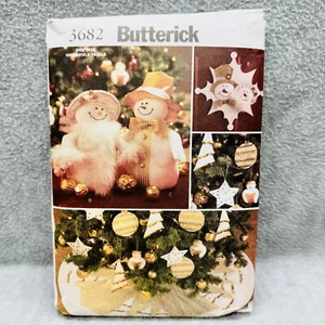 Butterick 3682 Decorazioni Natalizie Albero Gonna Ornamento Centrotavola Modello - Foto 1 di 4