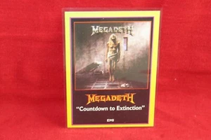Rock Cards 1997 Megadeth Countdown To Extinction #50 Argentina Ultra Figus - Imagen 1 de 4