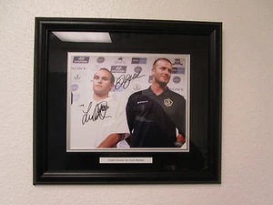Landon Donovan & Gordon Beckham Signed &  Framed  8x10 Photo SMC 48043 - Picture 1 of 1