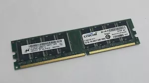1GB Micron MT16VDDT12864AY-335F2 PC2700U 333MHz DDR1 Non-ECC Computer Memory RAM - Picture 1 of 4