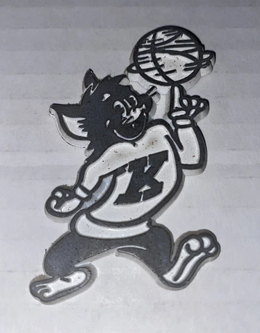 Vintage Kansas State WIldcats WIllie NCAA Rubber Fridge Magnet Standings Board Cover