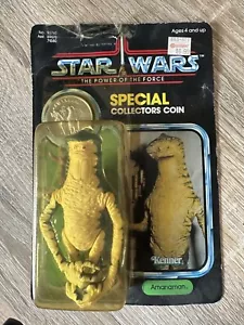 Vintage Star Wars Amanaman Action Figure with coin - Kenner 1984 - Picture 1 of 8