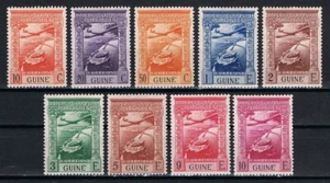 Guiné, C. Aéreo Af. Juego completo 1 a 10 MLH/MH CV 98,50€/$114,00 - Imagen 1 de 3
