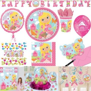 Princess Kid's Birthday Girls Pink Party Decoration Item Set Birthday Party