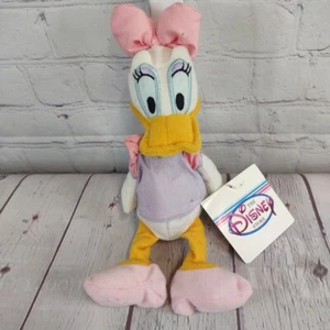 VTG Disney Store DAISY DUCK Bean Bag Plush Toy 9” NWT - Picture 1 of 3