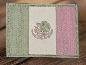 MEXICO COUNTRY FLAG MEXICAN EMBLEM MULTICAM TACTICAL HOOK MORALE PATCH - Picture 1 of 2