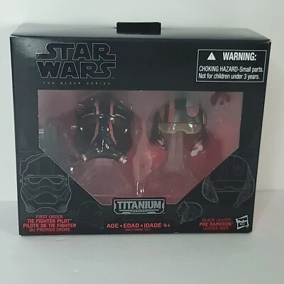 Star Wars Black Series Titanium Series #05 Finn & Tie Fighter Cascos de Piloto NUEVO Foto 1 de 4