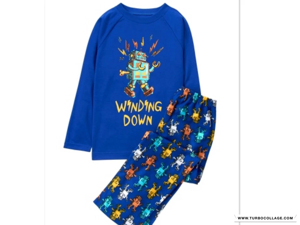 НОВЫЙ GYMBOREE МАЛЬЧИКОВ РОБОТ ПИЖАМА ПИЖАМЫ КОМПЛЕКТ РАЗМЕР 3 - Изображение 1 из 1