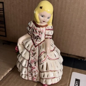 Vintage wunderschöne handbemalte Porzellan Deko Dame Figur - Bild 1 von 6