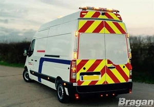 Rear Roof Beacon Light Bar + LEDs For Renault Master 2010+ Chrome Bar Spot Van - Picture 1 of 4