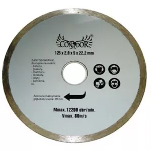 Disco Diamantato Taglio a Umido Bagnato Completo Dim.125mm Foro Interno 22,2mm - Imagen 1 de 1