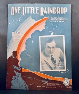 Vintage Sheet Music One Little Raindrop Richman, Meskill & Schwartz 1930: 3parts - Picture 1 of 12