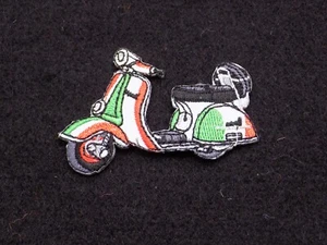 ANWENDUNG PATCH AUFNÄHER AUFNÄHER THERMOKLEBER VESPA ITALIEN ITALIENISCHE FLAGGE - Bild 1 von 1