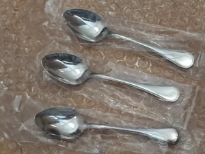 WMF Posate Argento Bordo Perlato 3 Cucchiaini Caffè 90 Argento NUOVE IMBALLO ORIGINALE - Foto 1 di 4
