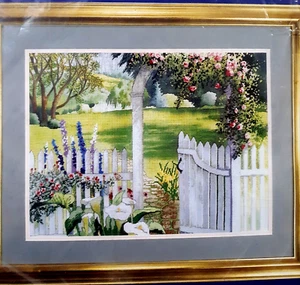 Vintage 1992 Cross Stitch. Candamar Designs "The Golden Gate" Made in USA. - Picture 1 of 8