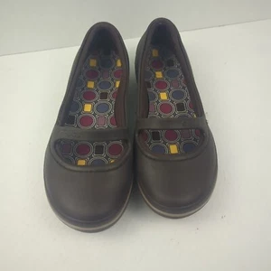 Crocs Boulder Colorado Brown Mary Jane Slip-On Shoes Size W7 Comfort Casual - Bild 1 von 10