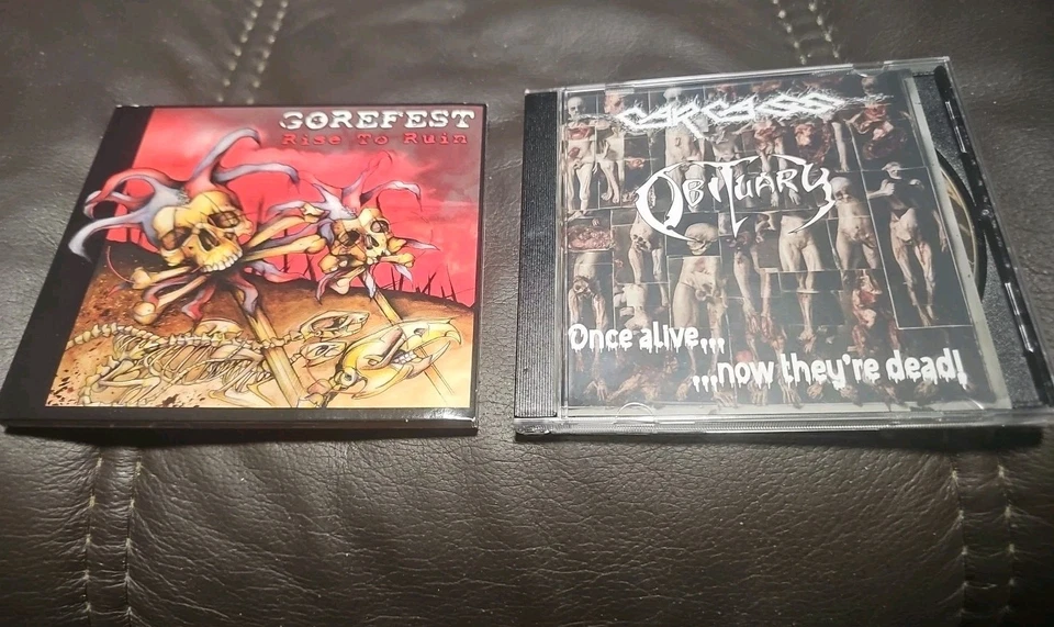 CARCASS/OBITUARY- ONCE ALIVE,NOW THEY'RE DEAD CD ,GOREFEST RISE TO RUIN CD - Bild 1 von 4