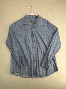 Tasso Elba Hemd Herren 2XL Geometrisches Muster Button Down Langarm Freizeit - Bild 1 von 8