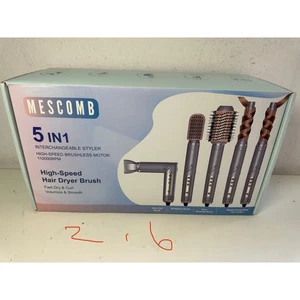 Mescomb 5-in-1 Haartrocknerbürsten-Set mit High-Speed Brushless Motor, Diffusor - Bild 1 von 5