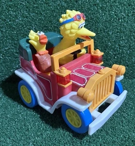 Vintage Illco Sesame Street Big Bird & Little Bird Jalopy Car Toy, Does Not Work - Picture 1 of 8
