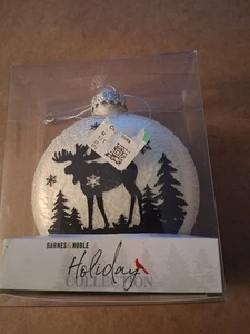 Weihnachtsschmuck Glas Rundbock Hirsch Tannenbäume Schneeflocke Scheunen & Edel C1 - Bild 1 von 5