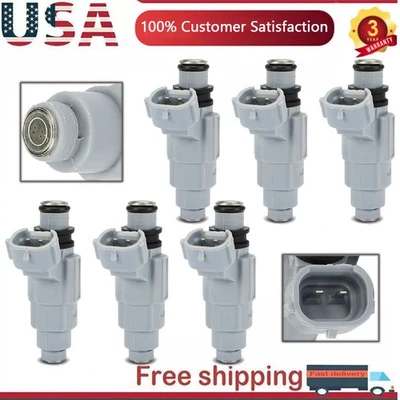 6X Inyector de combustible 1571052D00 para Suzuki XL-7 2001 Grand Vitara 2002-06 2,7 L FJ939 Foto 1 de 4