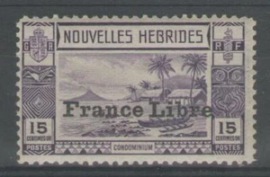 NOUVELLES-HEBRIDES:  n°126 **, "FRANCE LIBRE"  (cote 23€) - Picture 1 of 2
