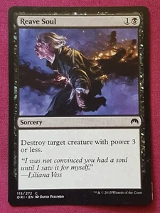 Magic The Gathering ORIGINS REAVE SOUL black card MTG - Picture 1 of 2