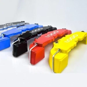 4pcs Car 3D Metal Brake Caliper Covers Universal Front & Rear Small+Medium Red ~ - Picture 1 of 10