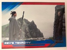 2018 Star Wars The Last Jedi Series 2 #21 Rey's Tenacity BLUE NrMint-Mint