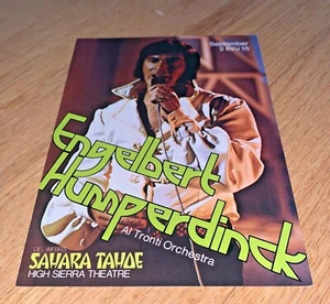 1970's ENGELBERT HUMPERDINCK Color Postcard DEL WEBB'S SAHARA TAHOE - Picture 1 of 5