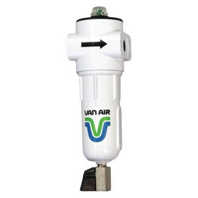 New! VAN AIR SYSTEMS Filter, 1/2" NPT, 250 cfm, 1 micron, F200-25-1/2-B-MD-PD6 - Image 1 of 4