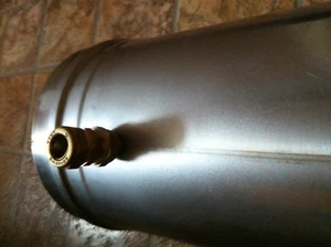 Scambiatore Calore Gas Scarico Rauchrohr di DN113 Acquifero Acciaio Inox 1m - Foto 1 di 2